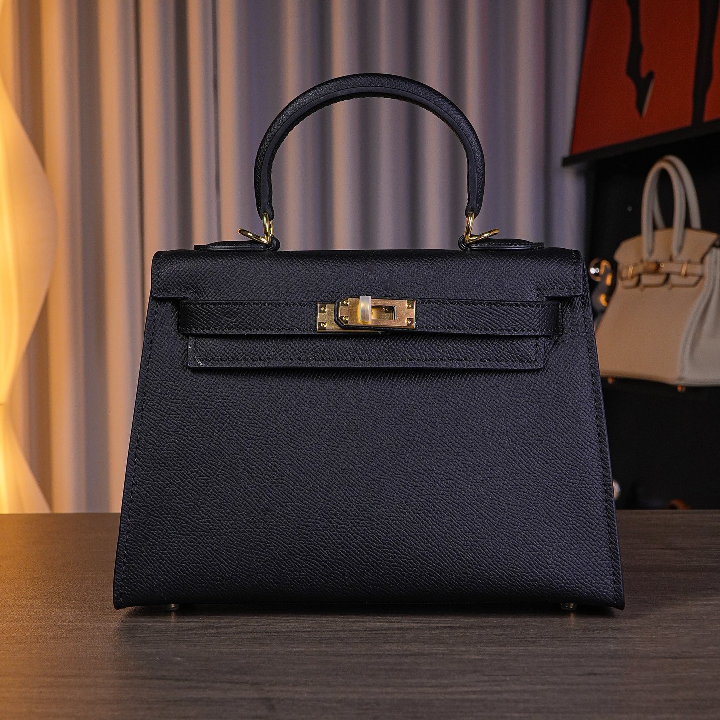 Genuine Leather Big Handbags Kelly Bag