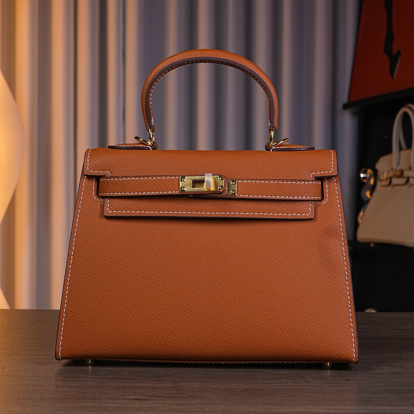 Genuine Leather Big Handbags Kelly Bag